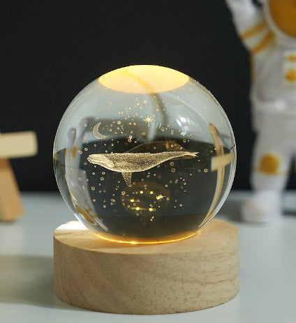 💡 Lámpara Bola de Cristal LED 3D: Iluminación Encantadora con Diseños Fascinantes.