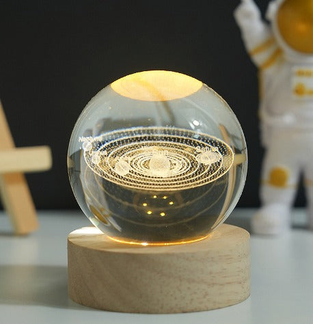 💡 Lámpara Bola de Cristal LED 3D: Iluminación Encantadora con Diseños Fascinantes.